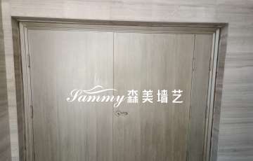 合肥包河區望湖路華廚味道防火門木紋漆項目